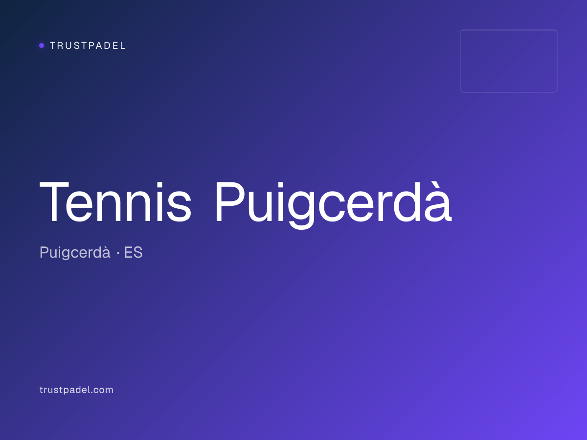 Tennis Puigcerdà padel club