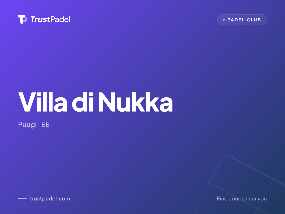 Villa di Nukka padel club