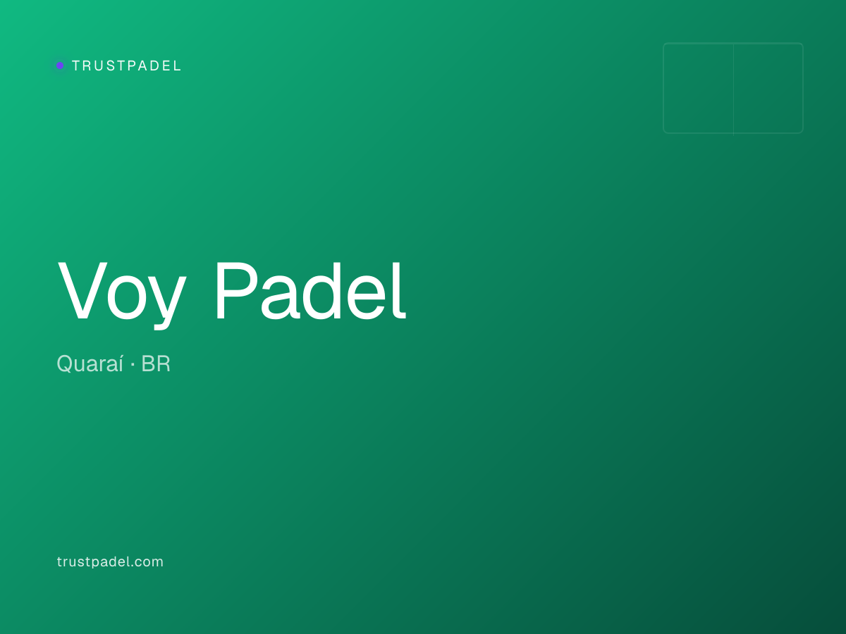 Voy Padel padel club