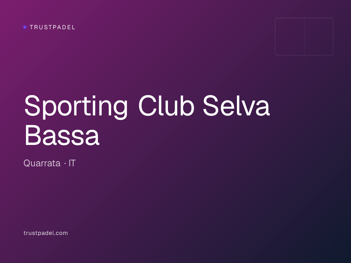 Sporting Club Selva Bassa padel club