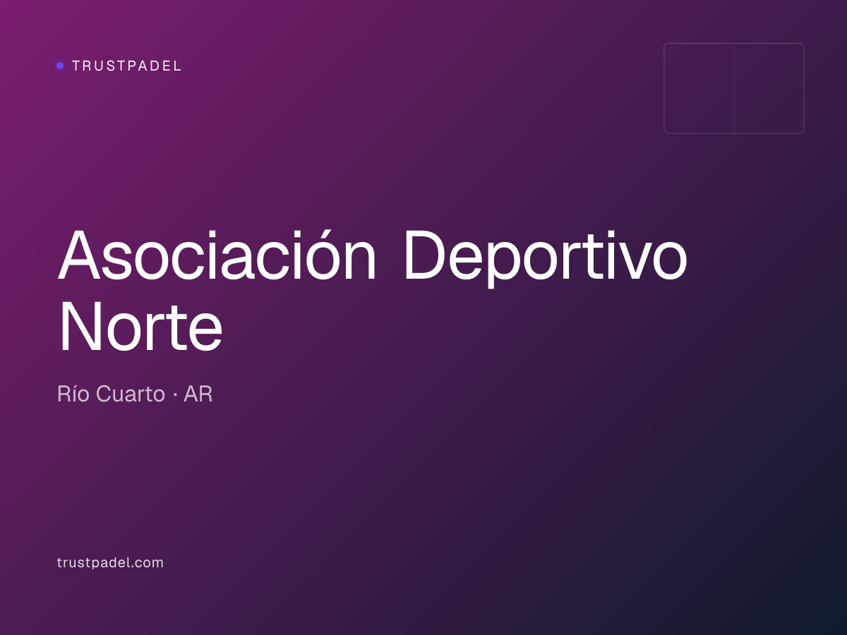 Asociación Deportivo Norte padel club