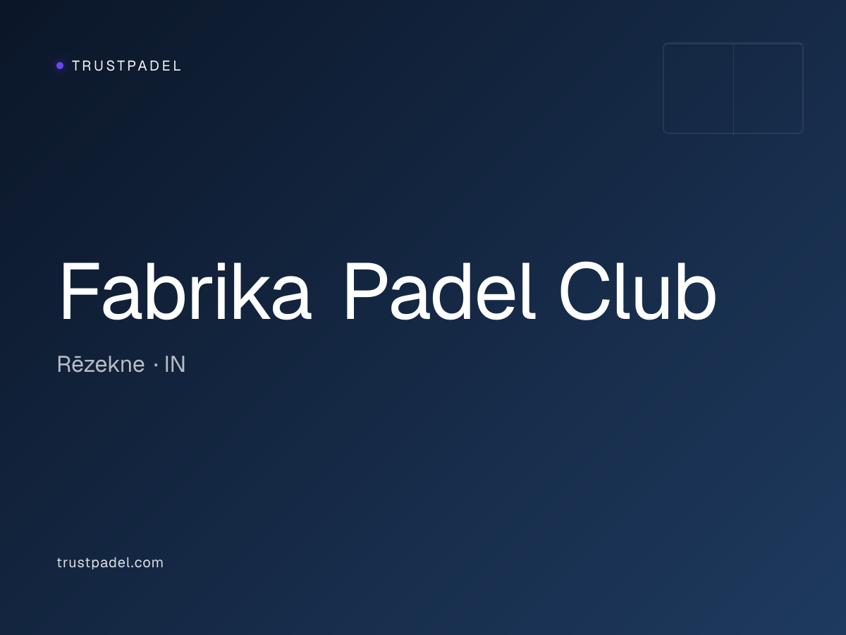 Fabrika Padel Club padel club