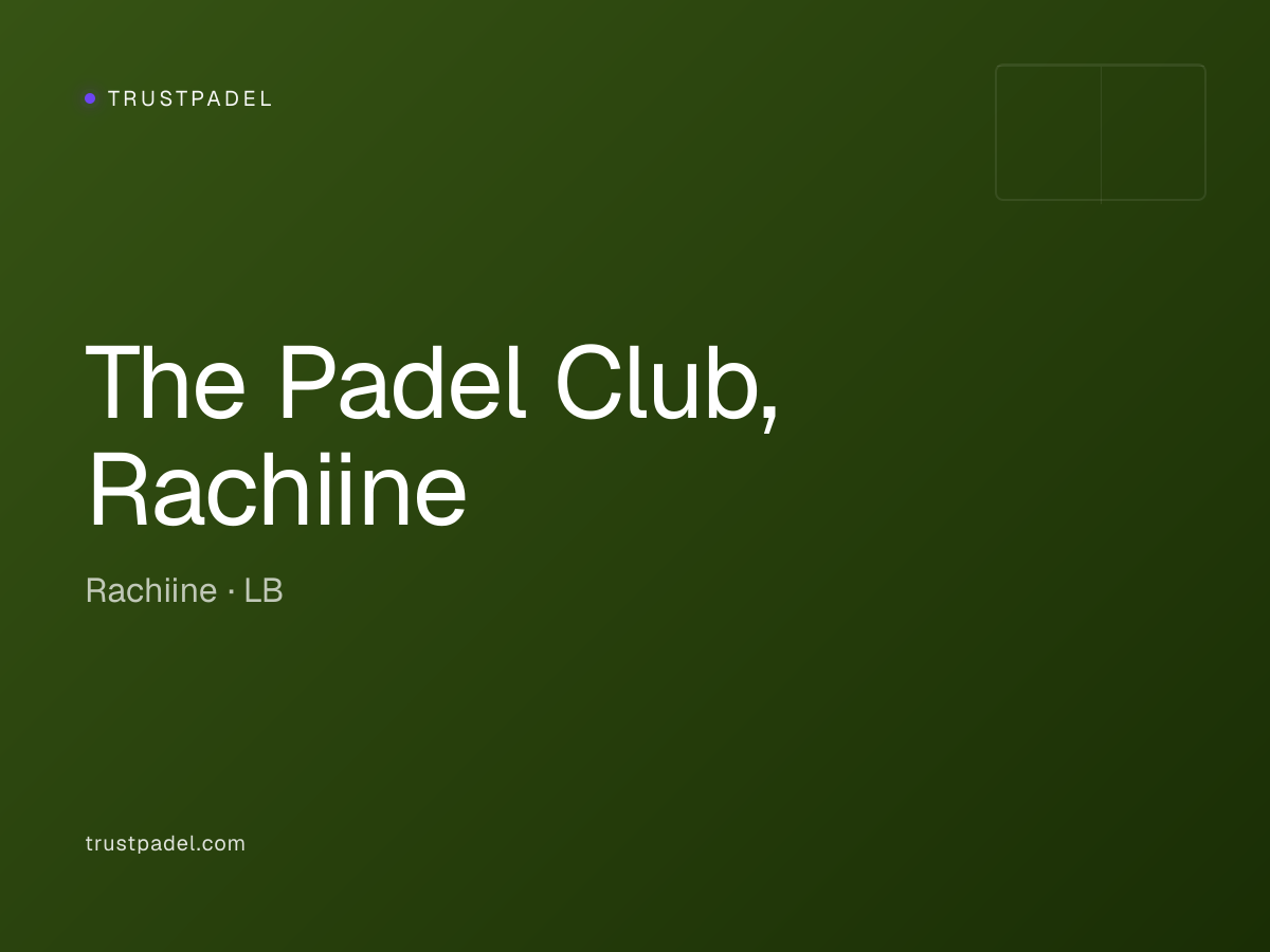 The Padel Club, Rachiine padel club