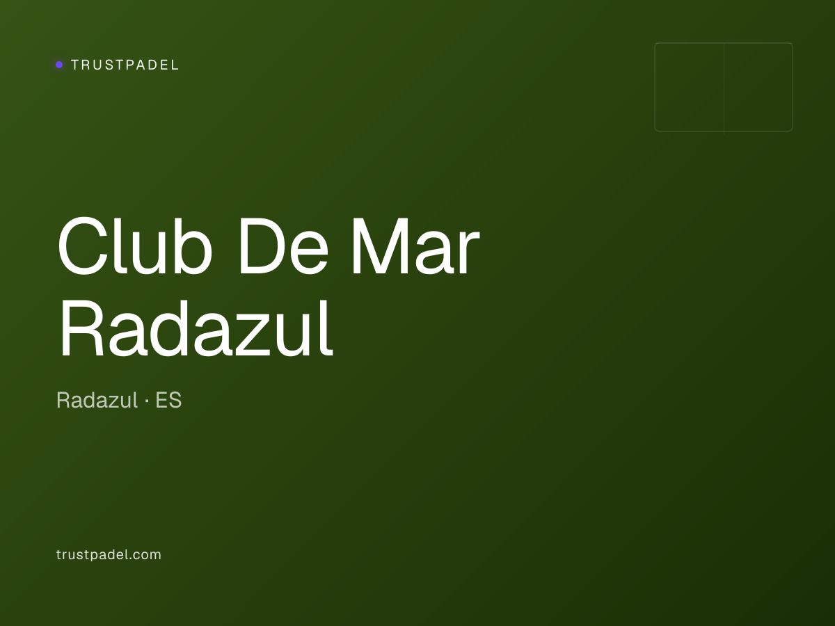 Club De Mar Radazul padel club