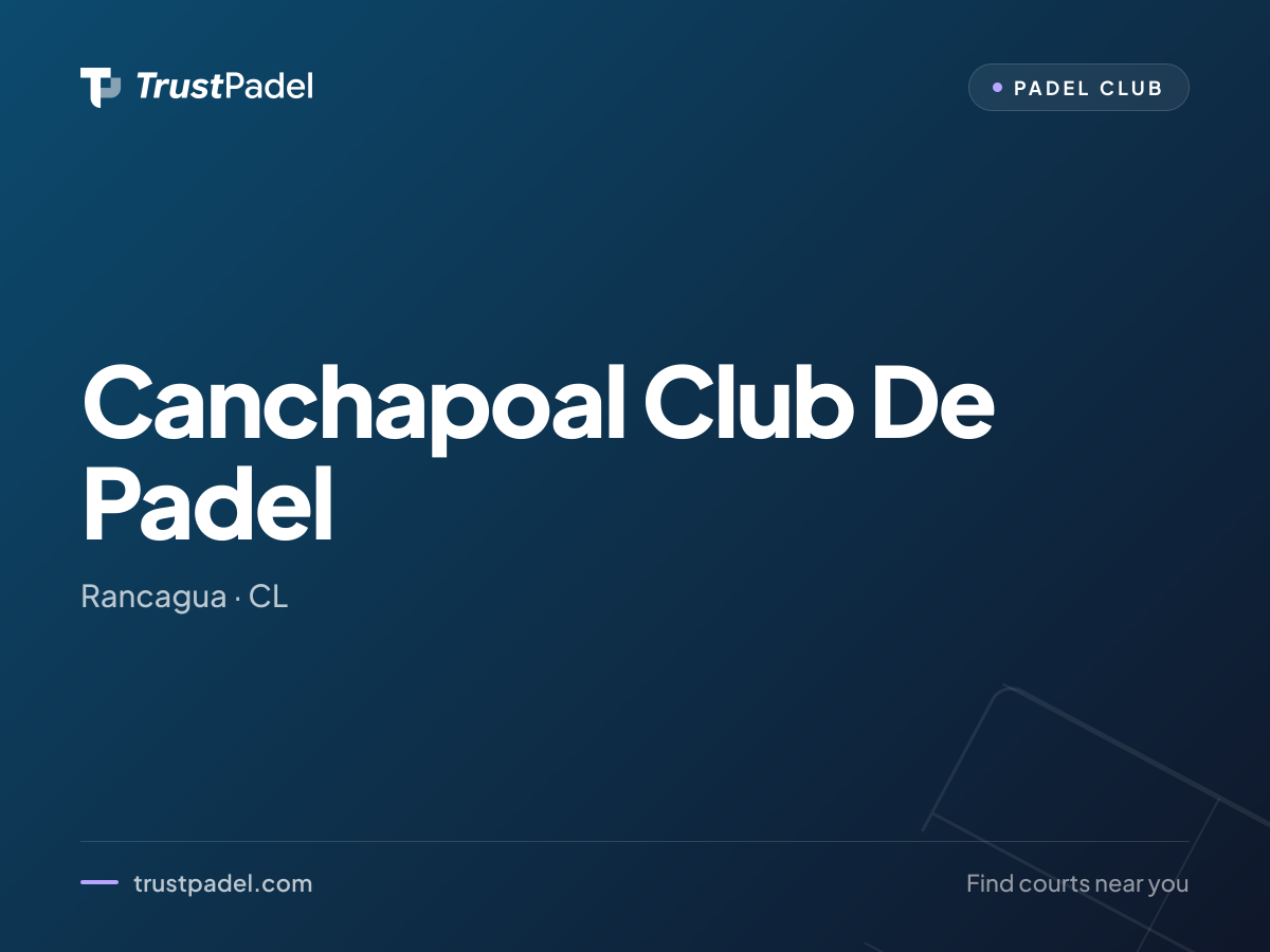 Canchapoal Club De Padel padel club