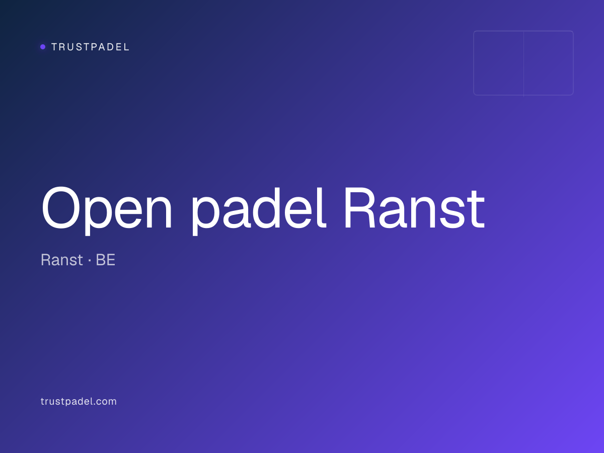 Open padel Ranst padel club