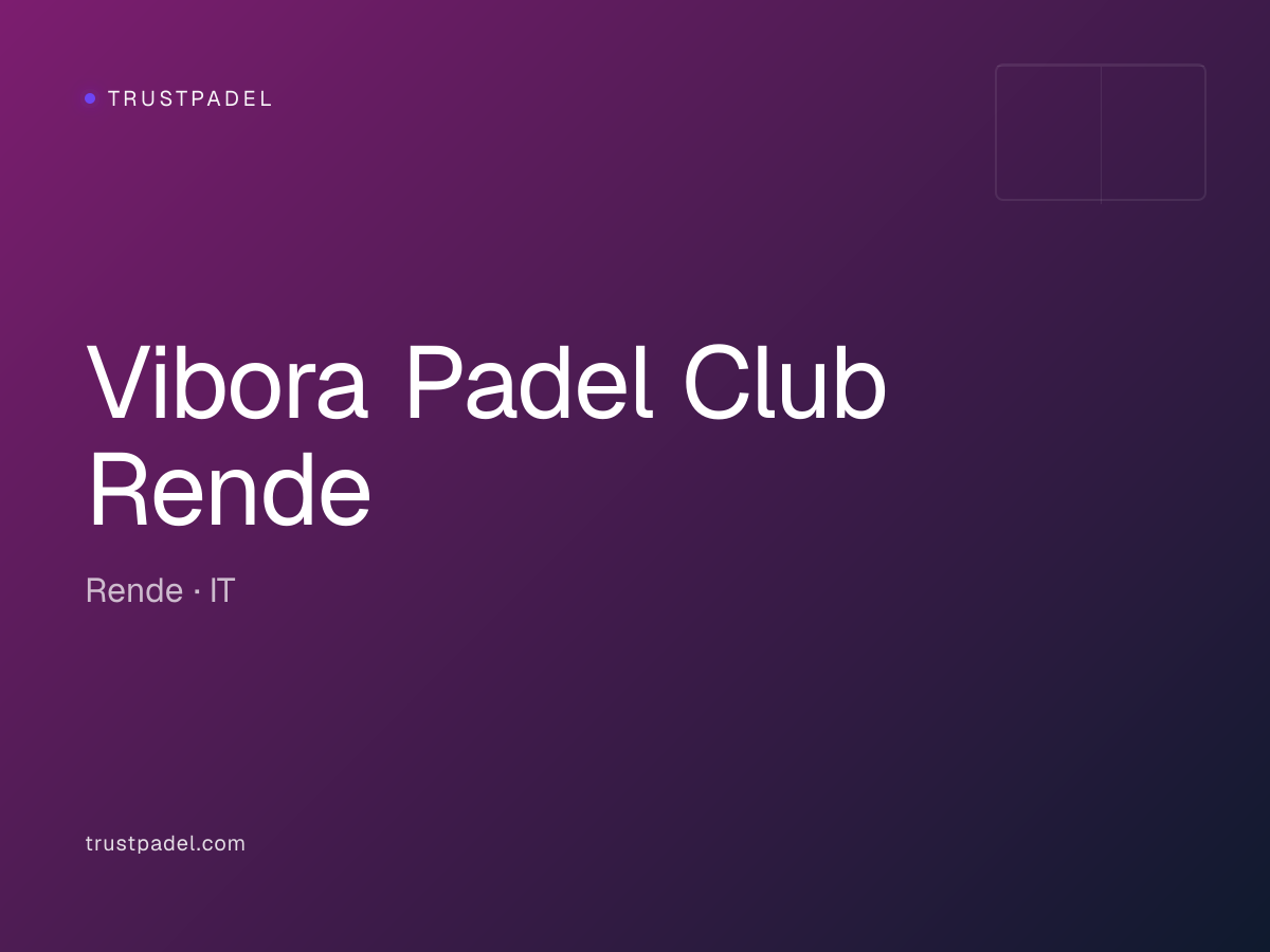 Vibora Padel Club Rende padel club