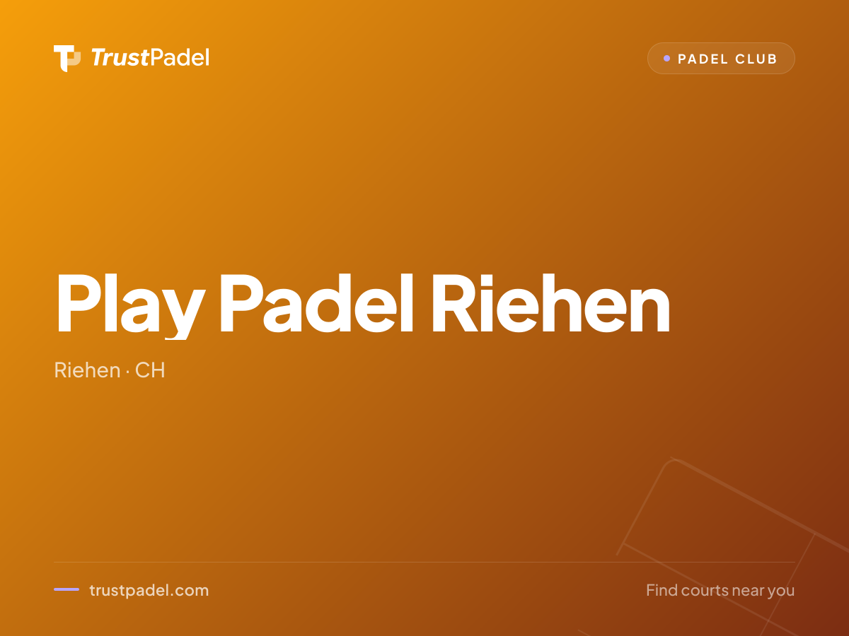 Play Padel Riehen padel club