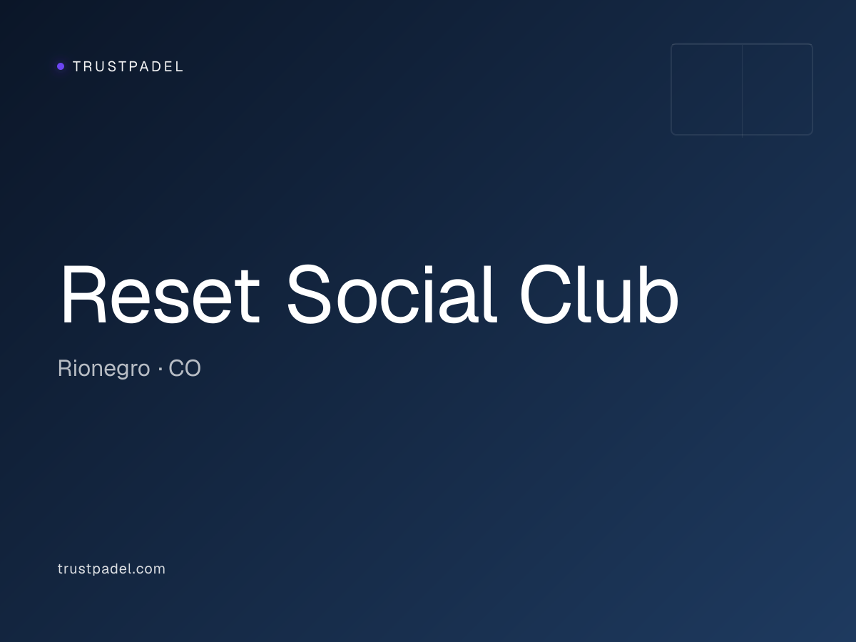 Reset Social Club padel club