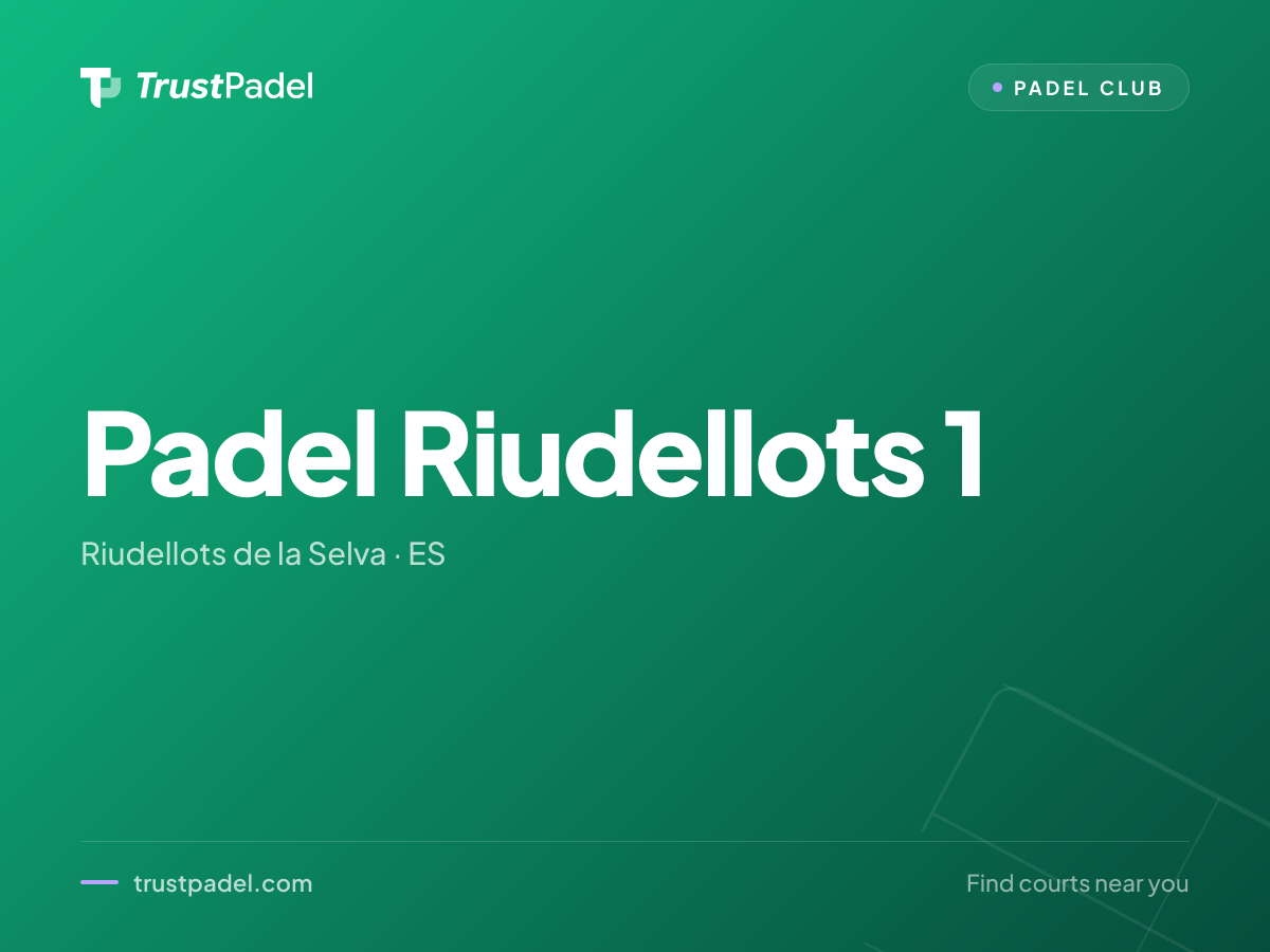Padel Riudellots 1 padel club