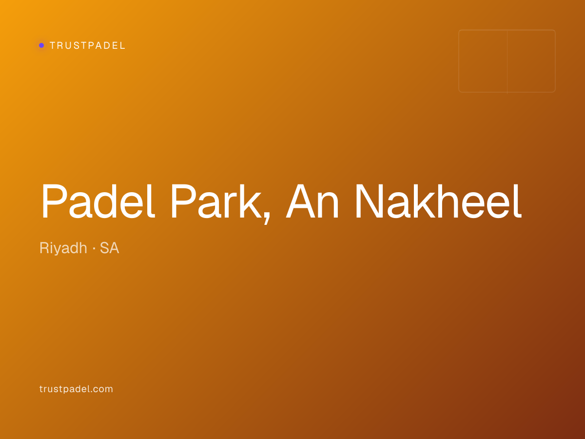Padel Park, An Nakheel padel club