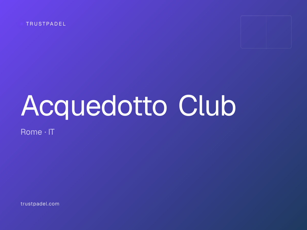 Acquedotto Club padel club