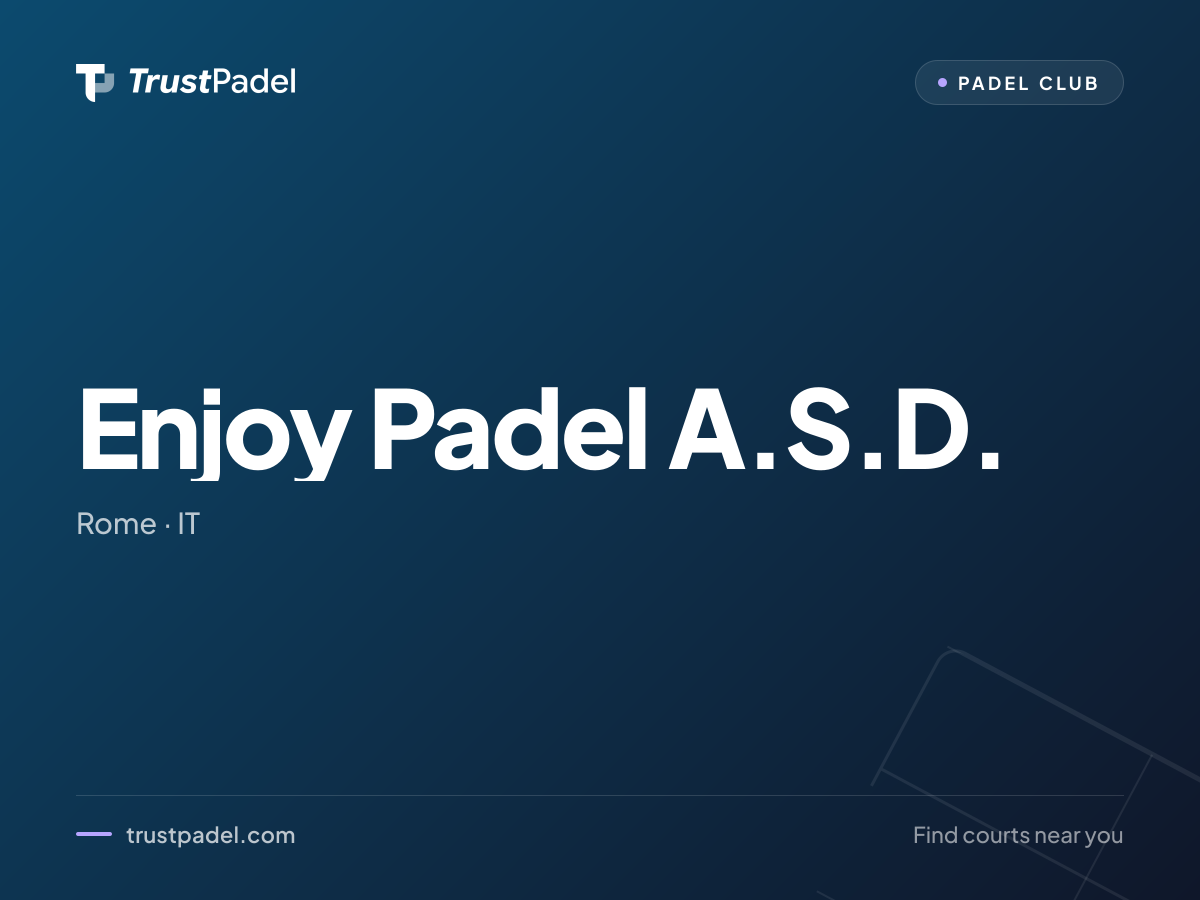Enjoy Padel A.S.D. padel club