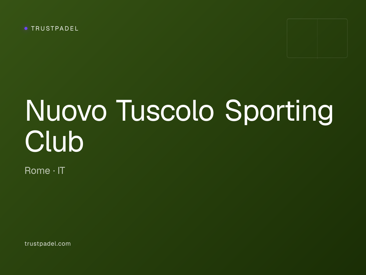 Nuovo Tuscolo Sporting Club padel club