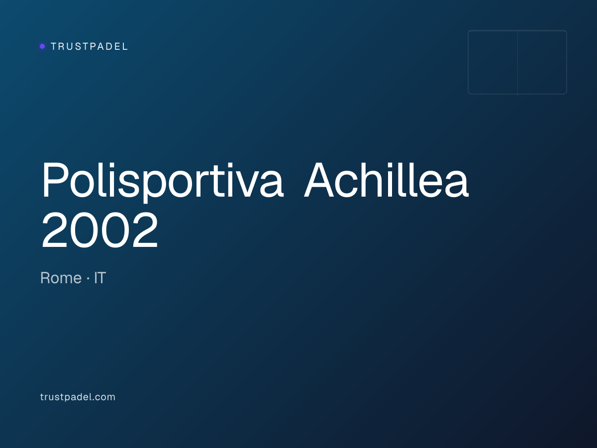 Polisportiva Achillea 2002 padel club
