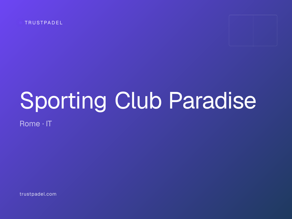 Sporting Club Paradise padel club
