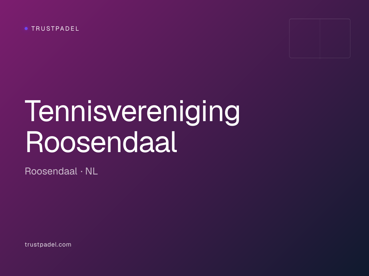 Tennisvereniging Roosendaal padel club