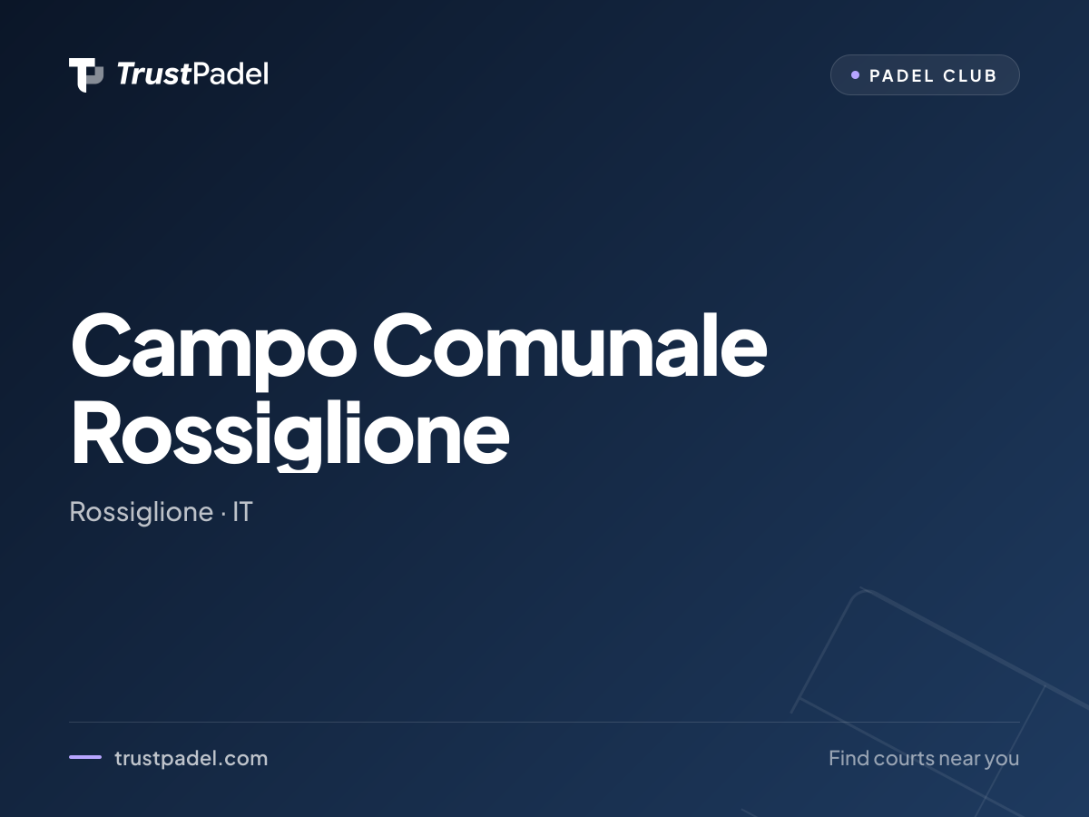 Campo Comunale Rossiglione padel club
