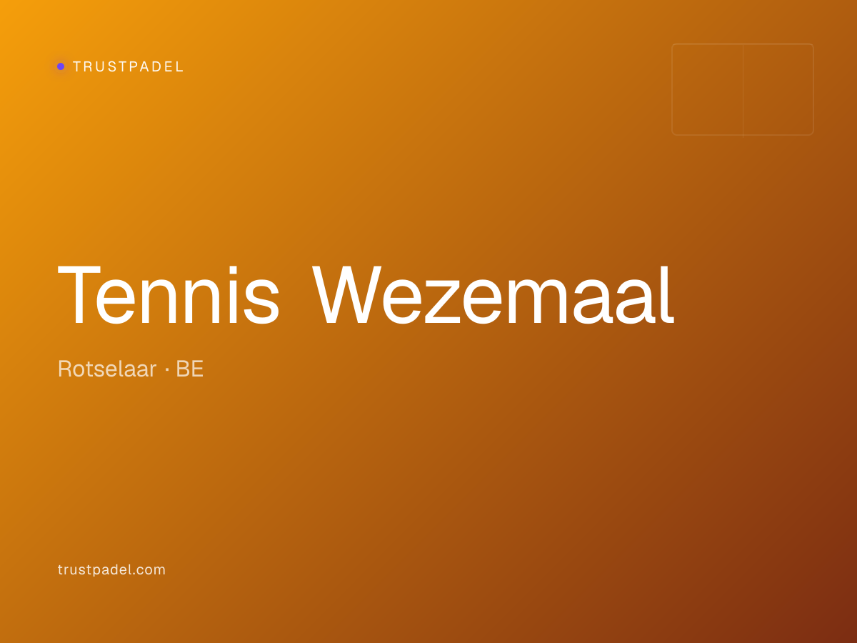 Tennis Wezemaal padel club
