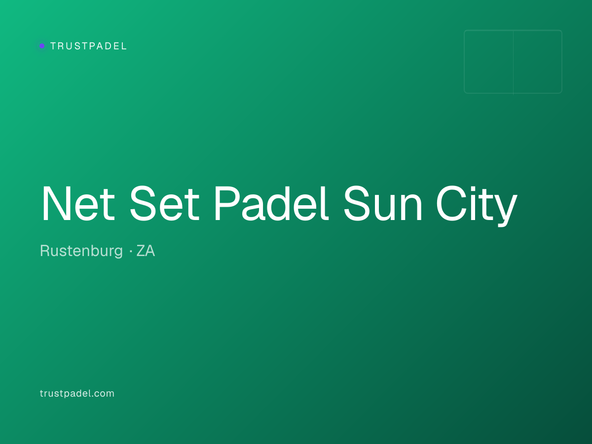 Net Set Padel Sun City padel club