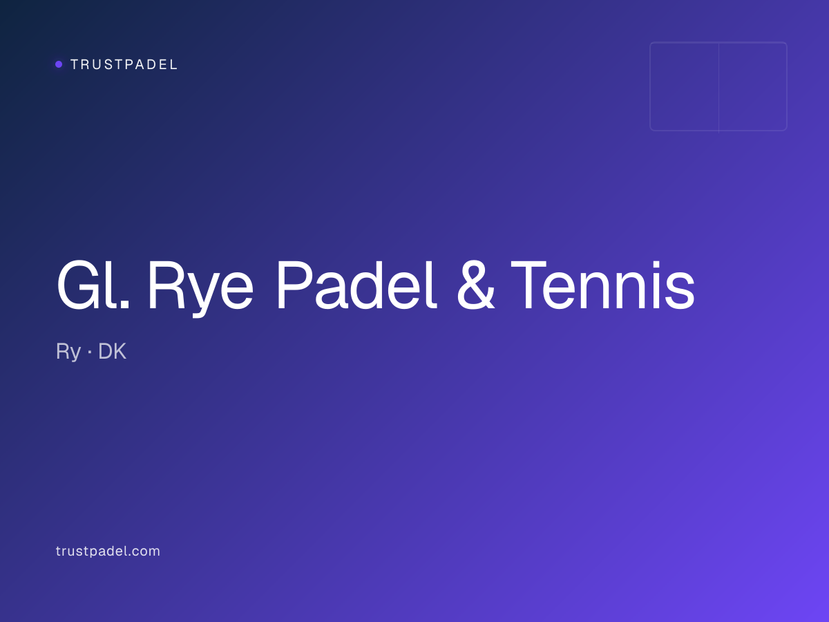 Gl. Rye Padel & Tennis padel club