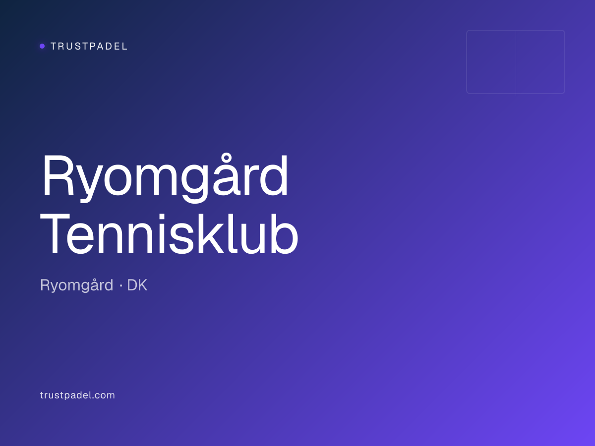 Ryomgård Tennisklub padel club