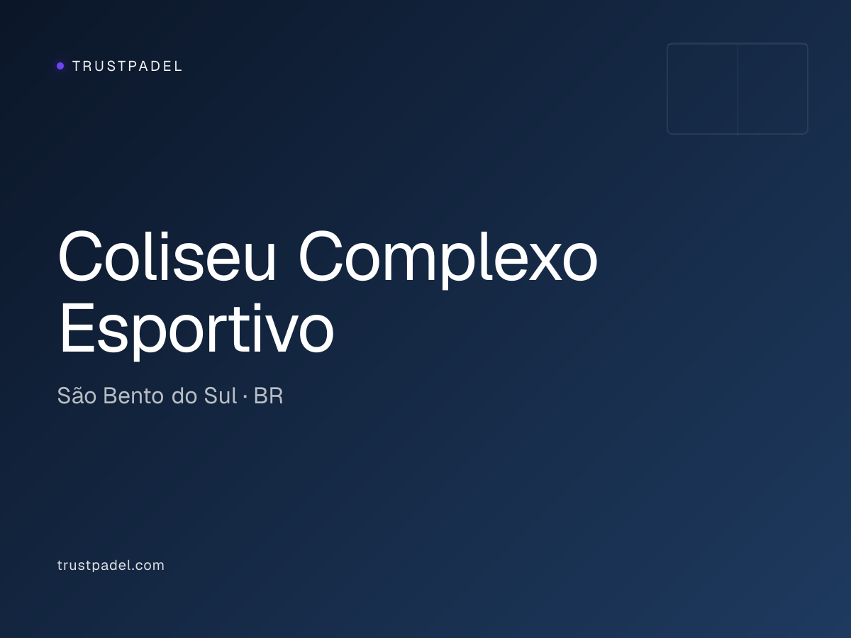 Coliseu Complexo Esportivo padel club