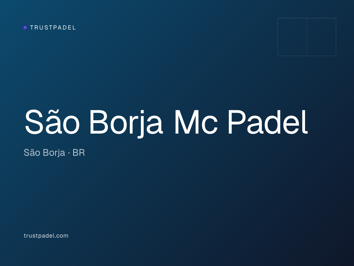 São Borja Mc Padel padel club