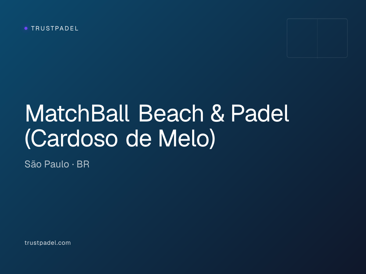 MatchBall Beach & Padel (Cardoso de Melo) padel club