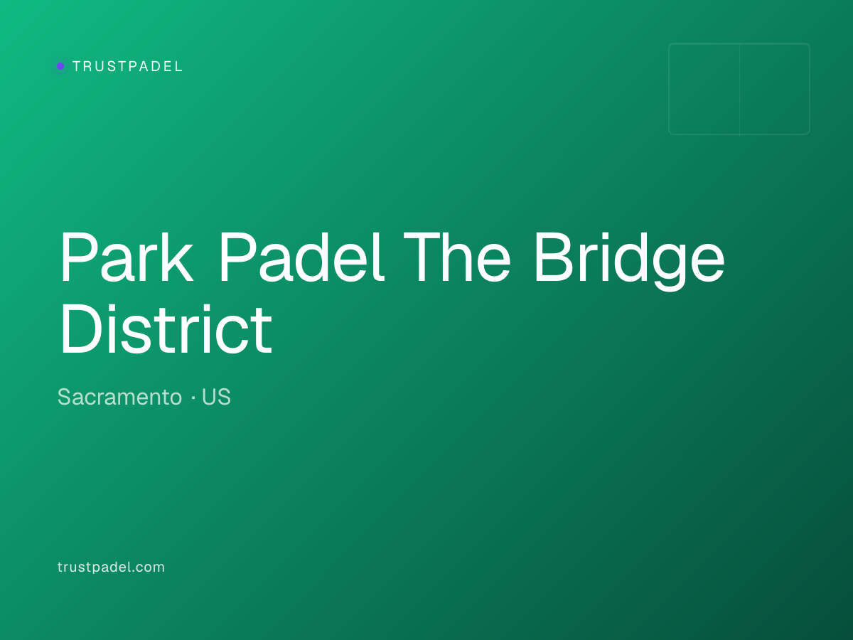 Park Padel The Bridge District padel club