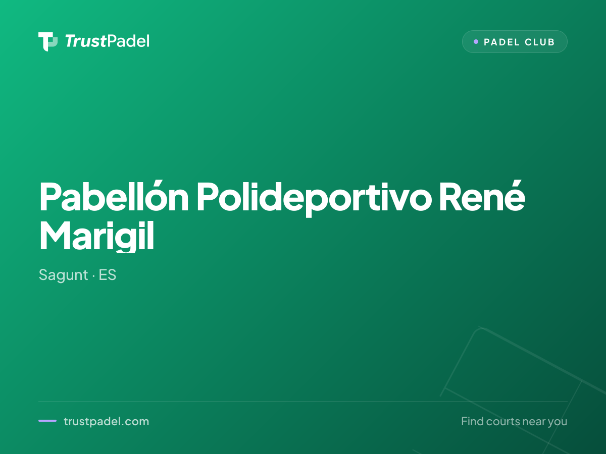 Pabellón Polideportivo René Marigil padel club