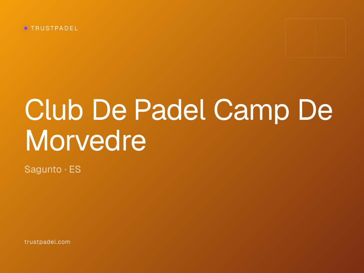 Club De Padel Camp De Morvedre padel club