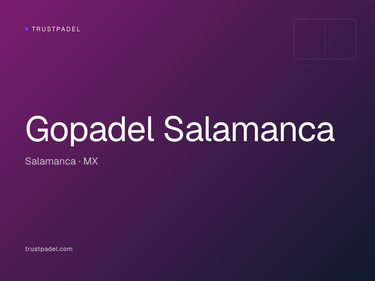 Gopadel Salamanca padel club
