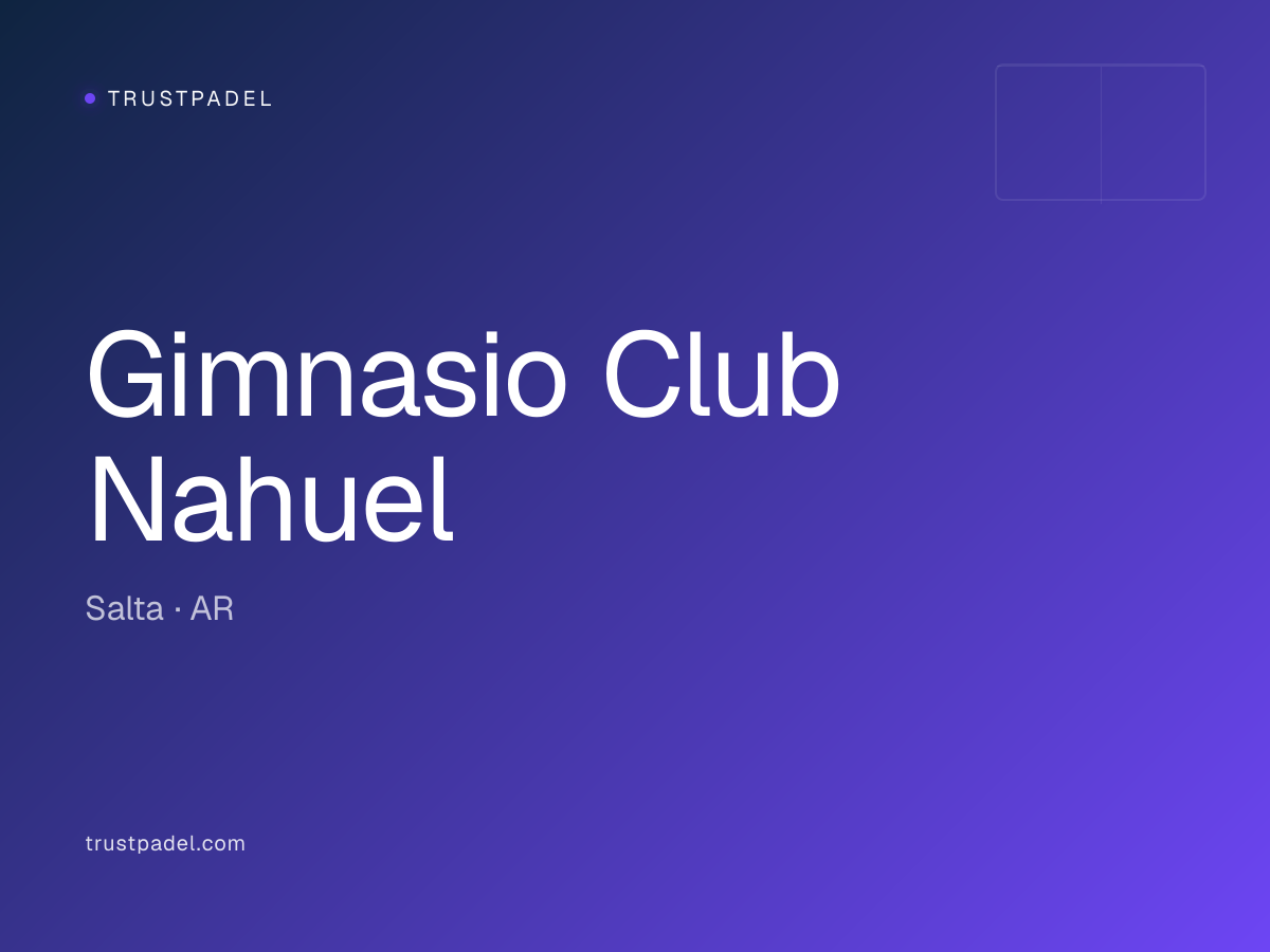 Gimnasio Club Nahuel padel club
