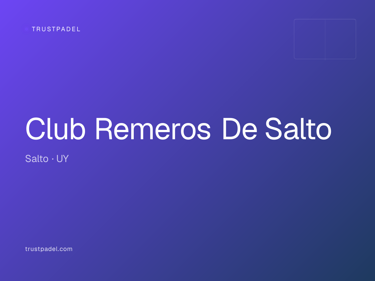 Club Remeros De Salto padel club