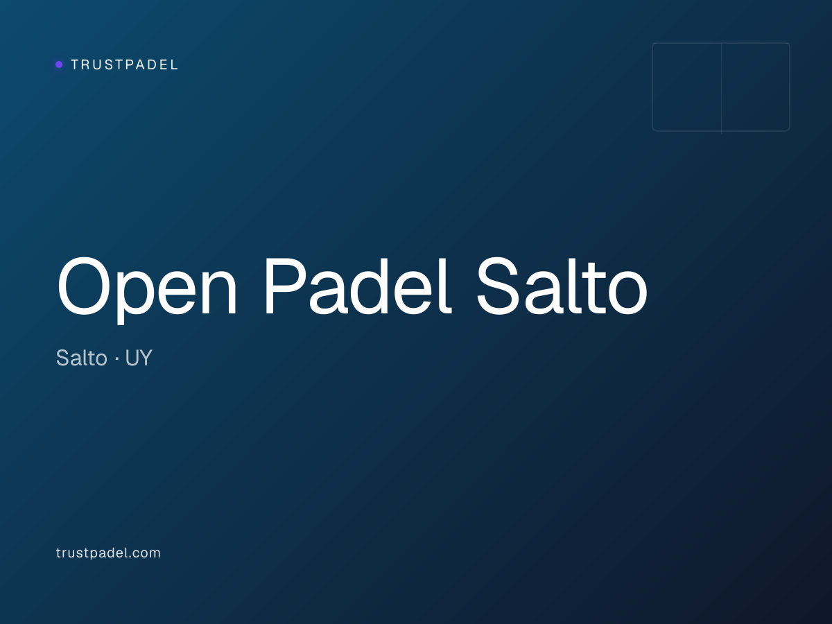 Open Padel Salto padel club