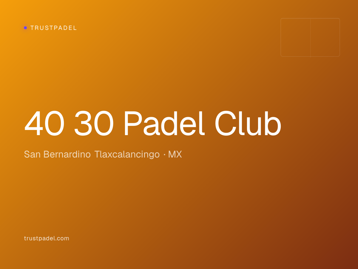 40 30 Padel Club padel club