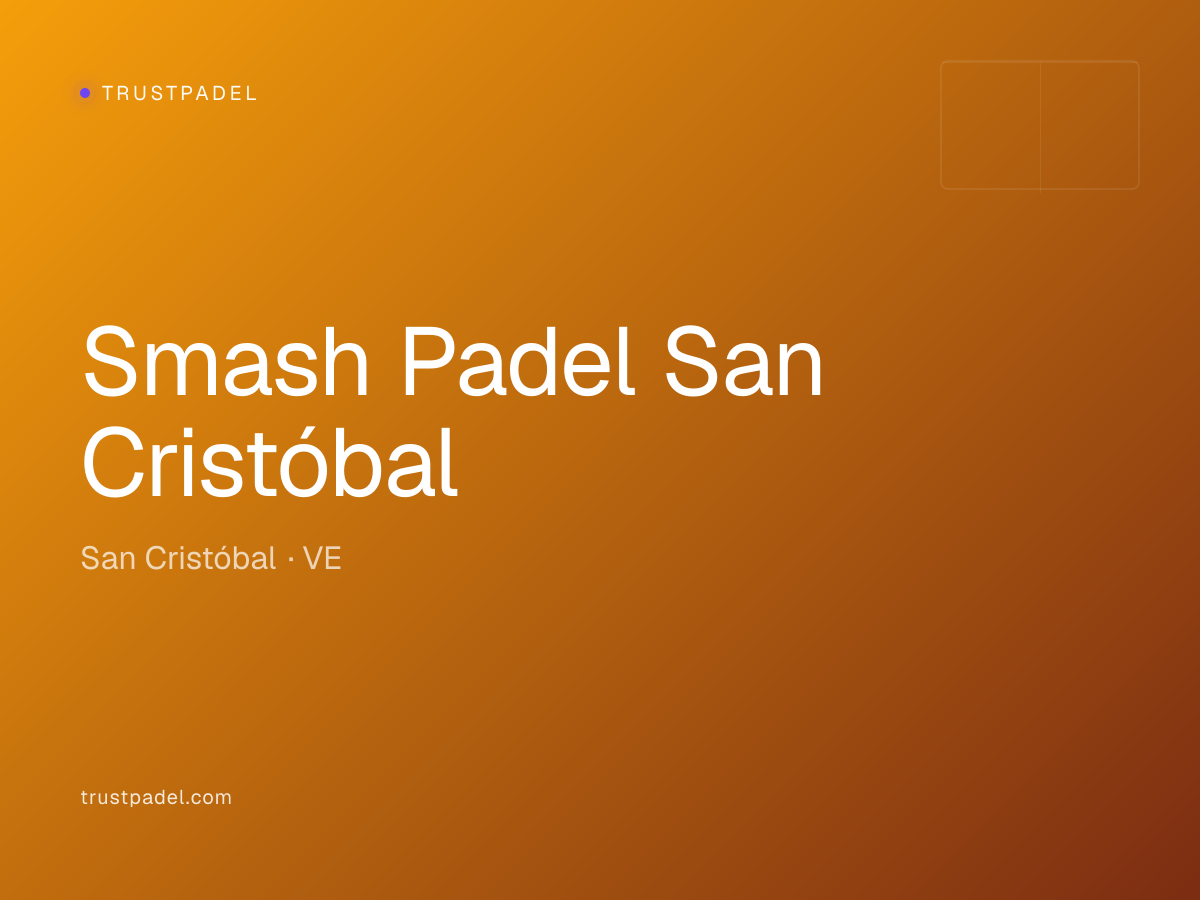 Smash Padel San Cristóbal padel club