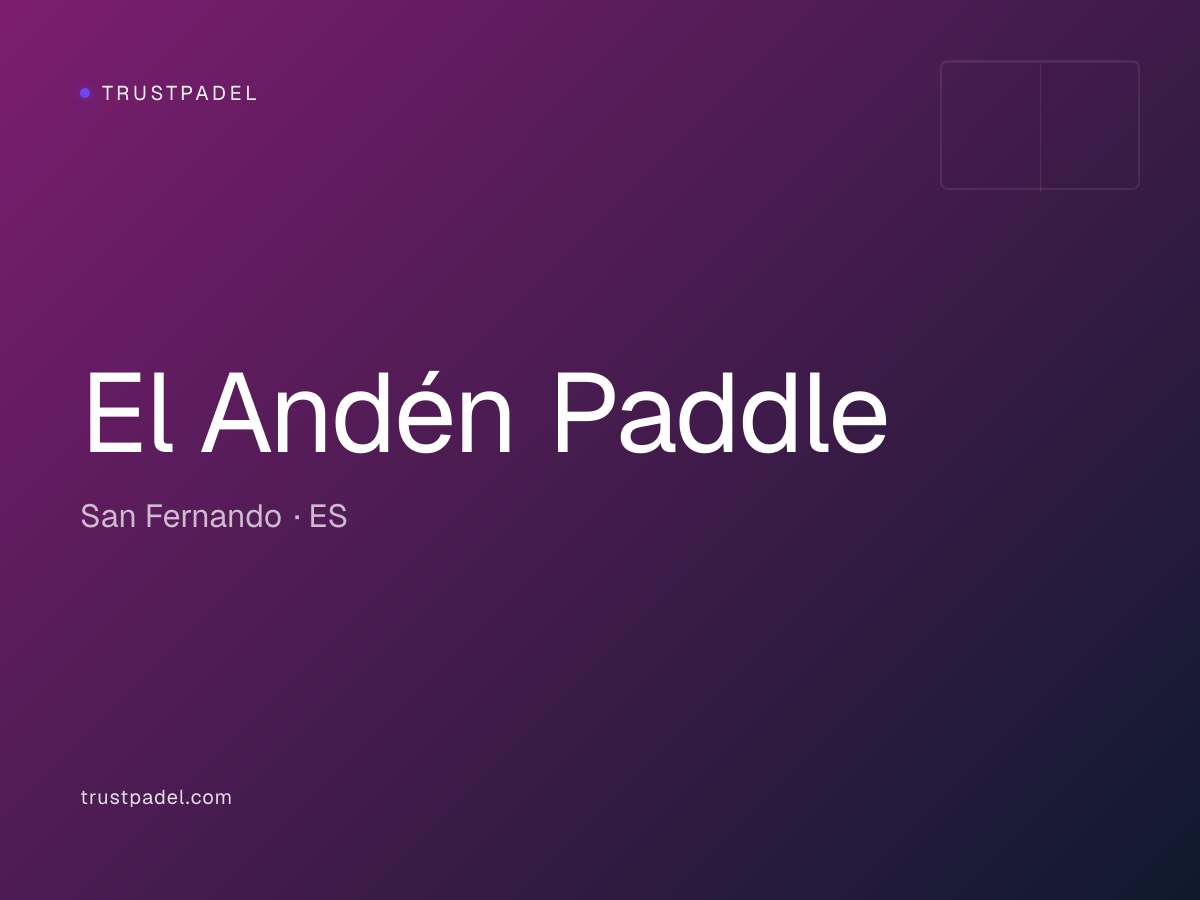 El Andén Paddle padel club