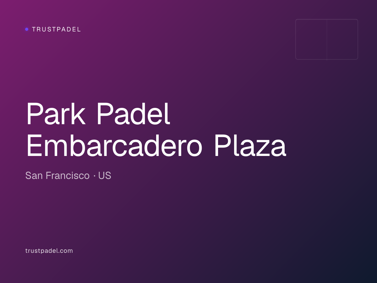 Park Padel Embarcadero Plaza padel club