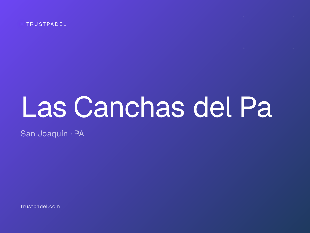 Las Canchas del Pa padel club