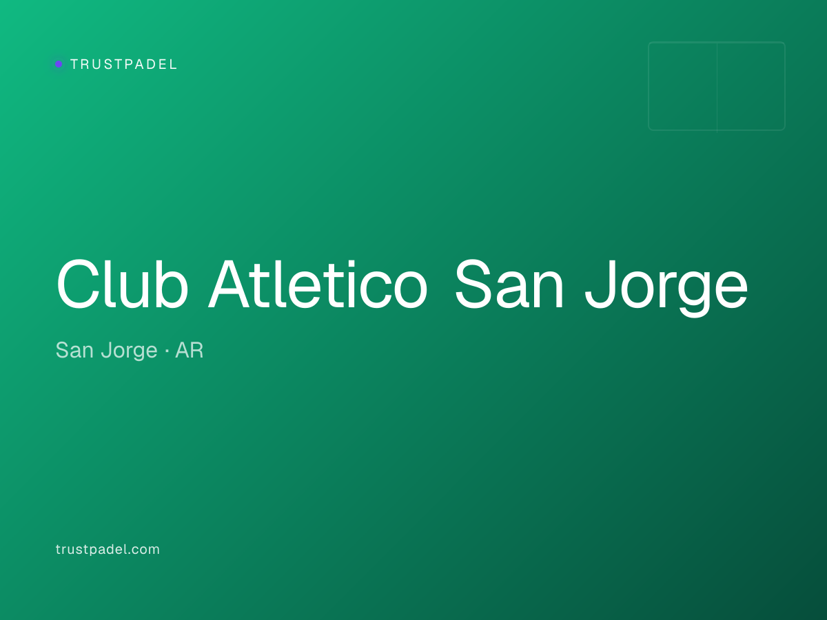 Club Atletico San Jorge padel club