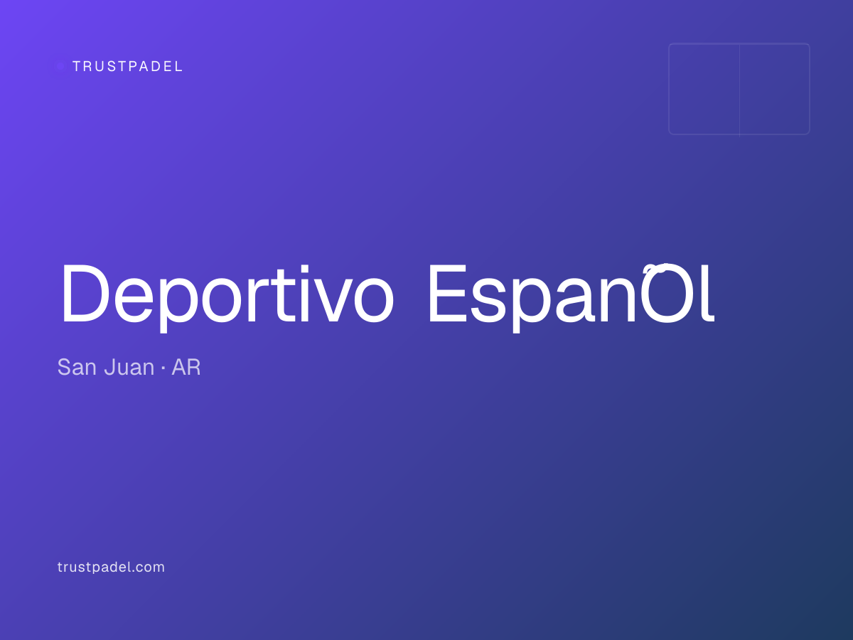 Deportivo EspañOl padel club