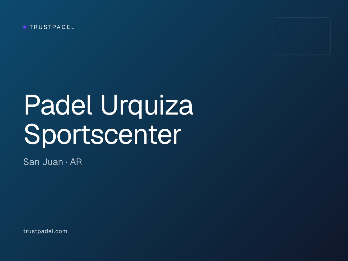 Padel Urquiza Sportscenter padel club