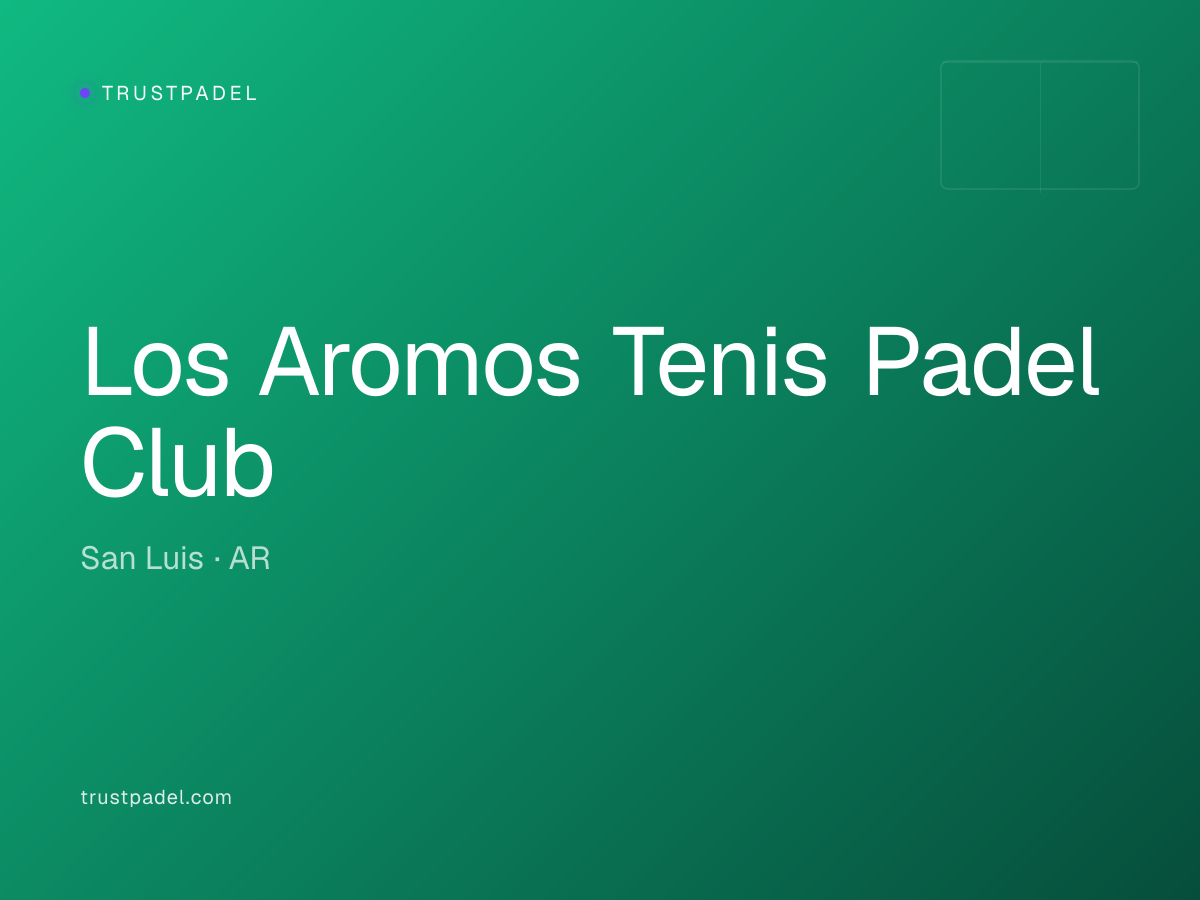 Los Aromos Tenis Padel Club padel club