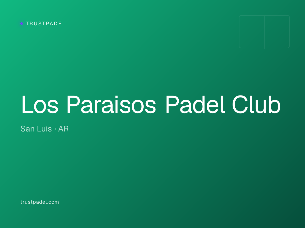 Los Paraisos Padel Club padel club