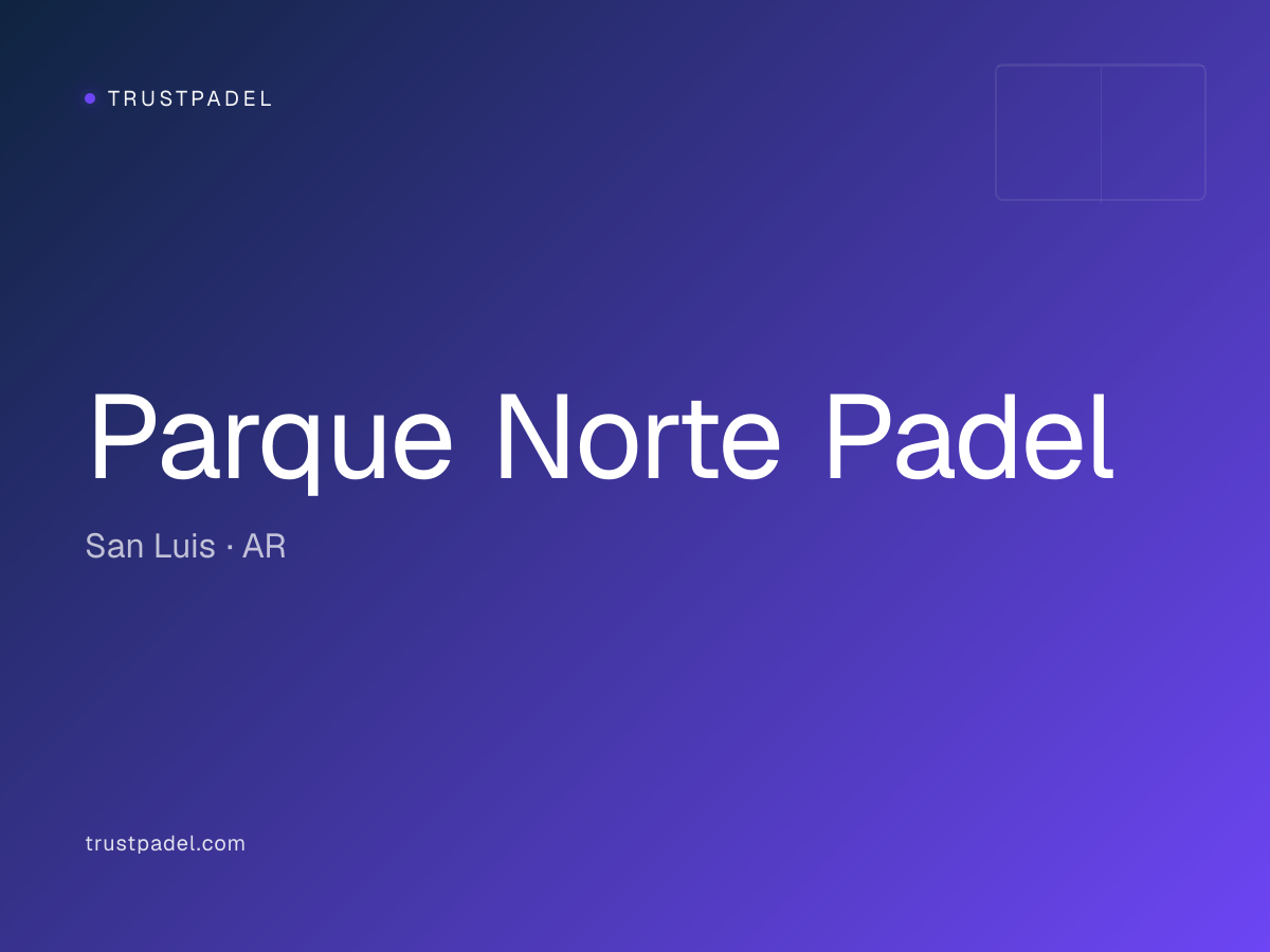 Parque Norte Padel padel club