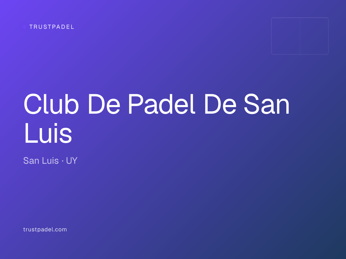 Club De Padel De San Luis padel club