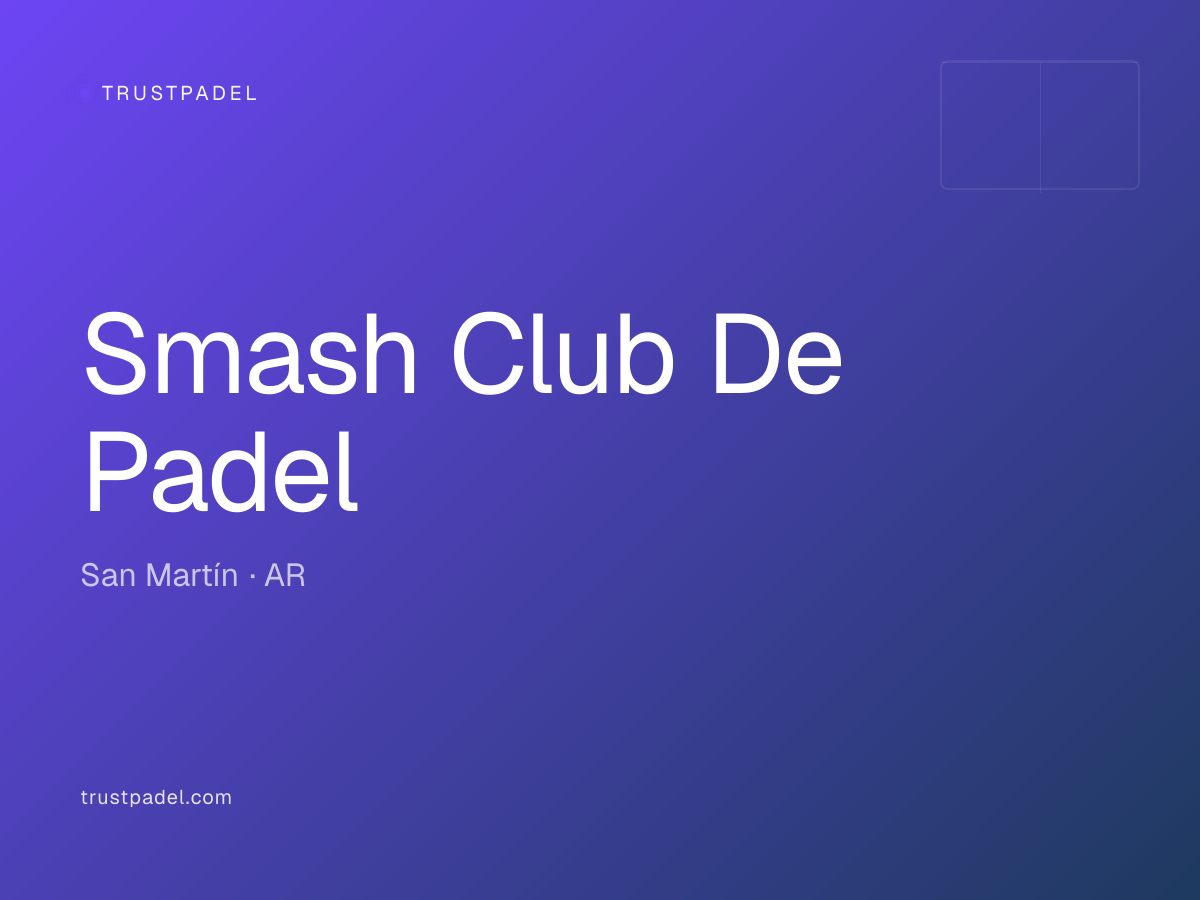 Smash Club De Padel padel club