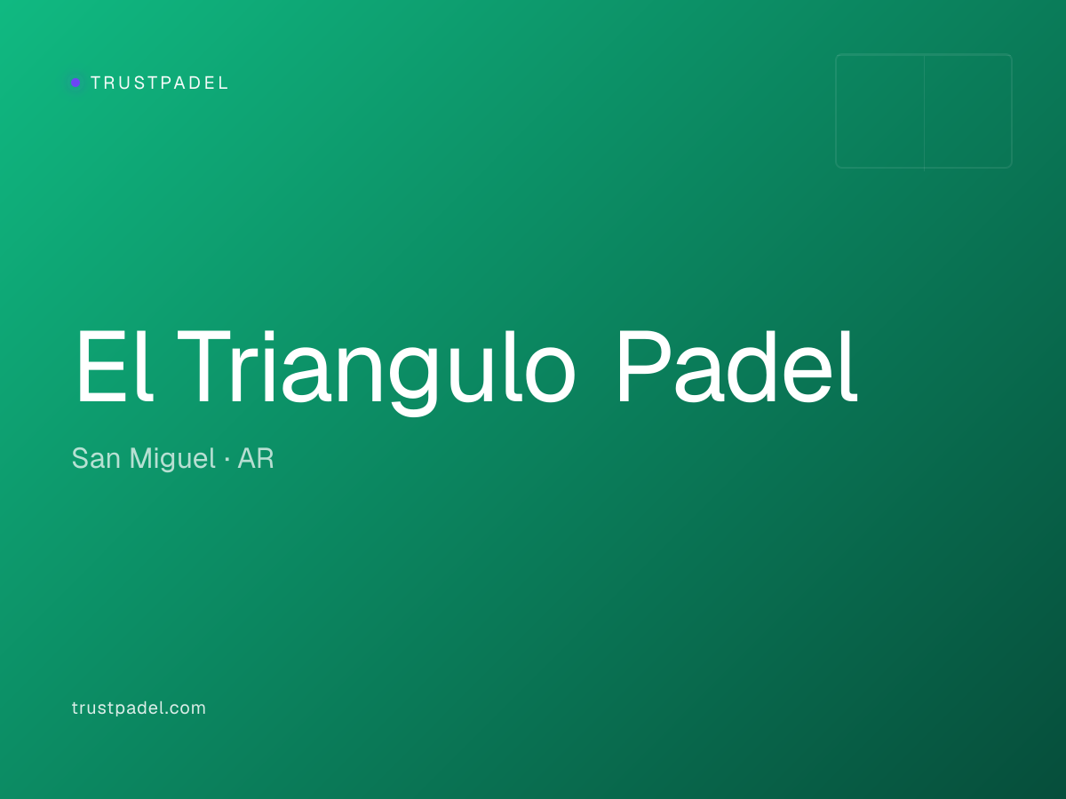 El Triangulo Padel padel club